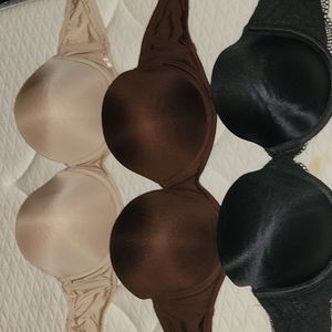 3 pair of strapless bra, Size 36B